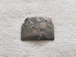 Plakette Fasnacht Basel 2018 Silber