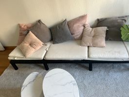 Long chair for terasse or balcony, adjustable