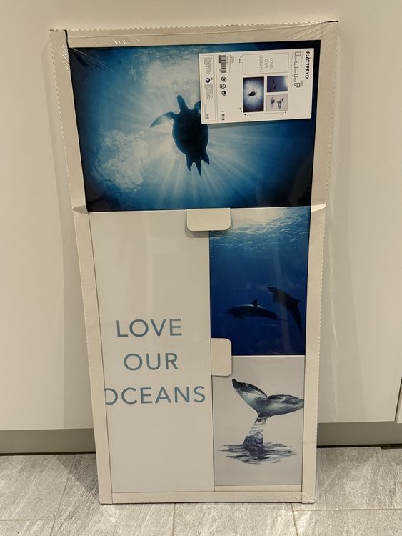 Posters & Illustrations: Ikea-Leinwandbild „Love our Oceans“ – Neuf (Voir description) à Rüti ZH par Flowerfield