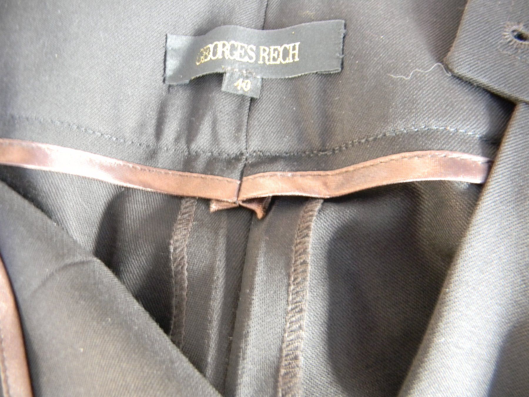 George Rech Pantaloni: Pantalon noir Georges Rech taille 40 – Nuovo (secondo la descrizione) da Bournens venduto da monique048 1
