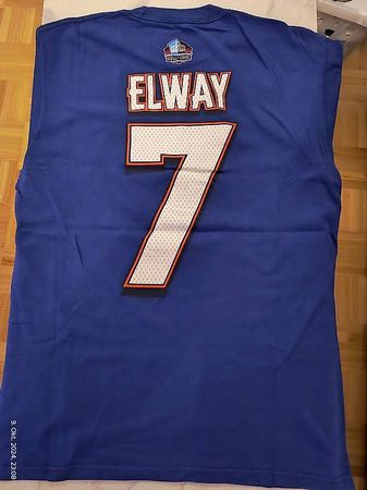 John Elway #7 * Hall of Fame * NFL Throwback Shirt *