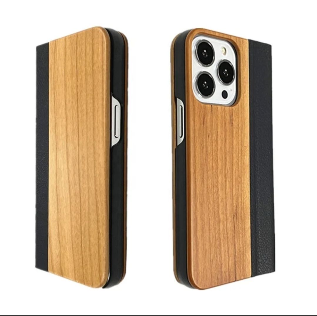Apple Cover & Protezioni schermo: iPhone 16 pro Hülle Kirsch-Holz mit Leder – Nuovo e nell'imballaggio originale da Reiden venduto da mirtox