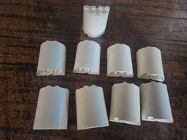 lego 6259 lot de 9 pièces White Cylinder Half 2 x 4 x 4