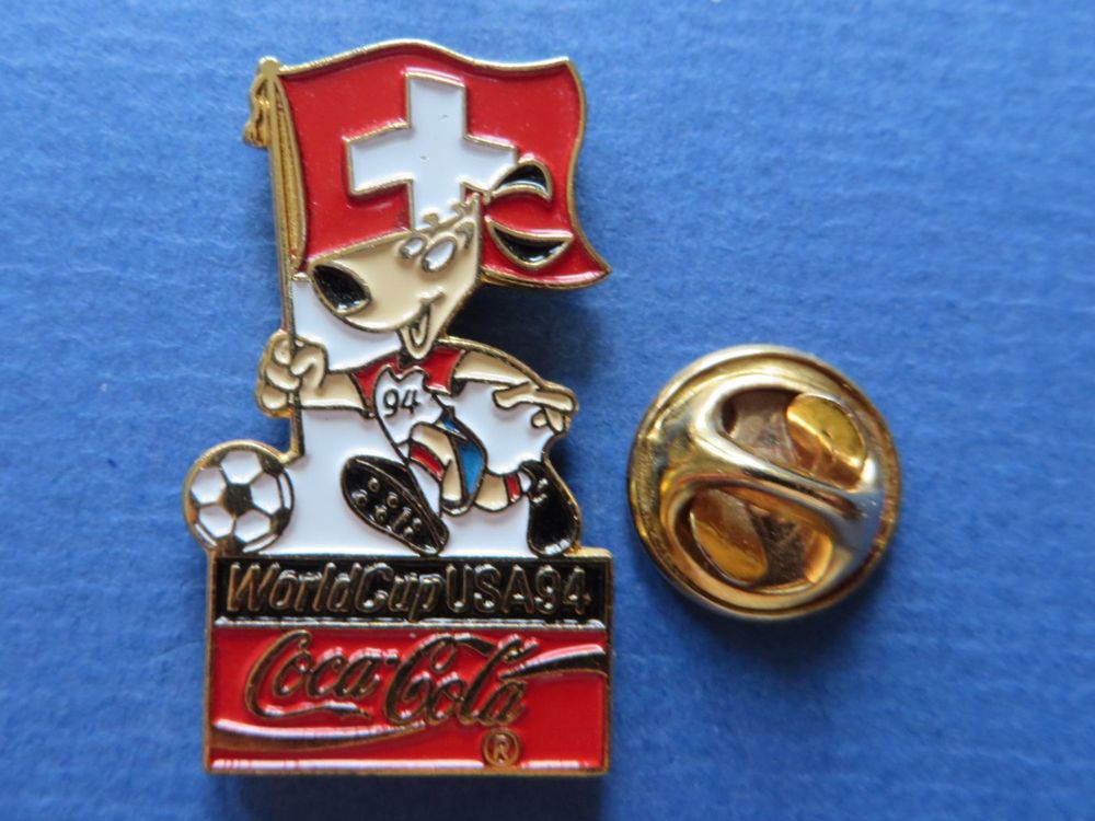 PINS PIN,FUSSBALL WM USA 94,WORLD CUP, COCACOLA, SCHWEIZ Kaufen auf Ricardo