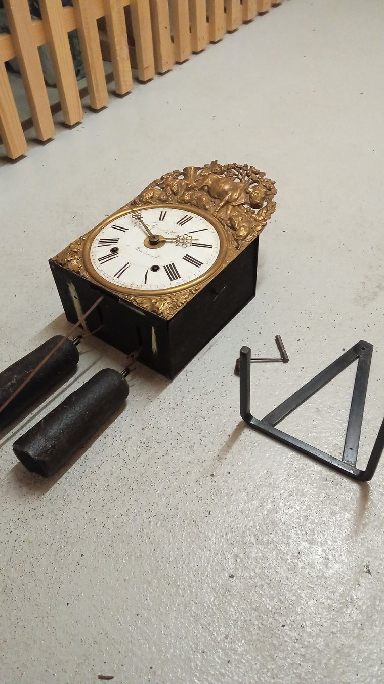 Orologi da terra & Orologi da parete: Antike Wanduhr mit Pendel – Usato da Biel/Bienne venduto da geo_8dsy 2