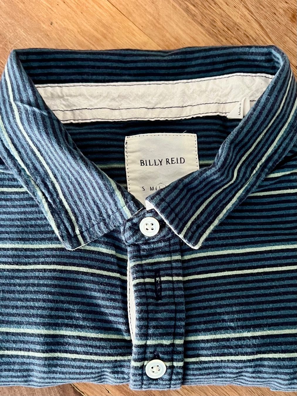 Magliette Polo: Billy Reid Premium Polo gestreift Blau Gr. L – Usato da Rapperswil SG venduto da Keller_Pipo 1