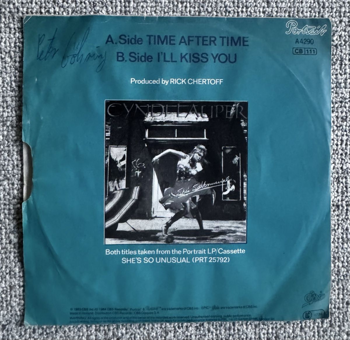 Dischi in vinile: Cyndi Lauper - Time After Time - 7" Singles - 80s – Usato da Rorbas venduto da BlackstarRecords 1