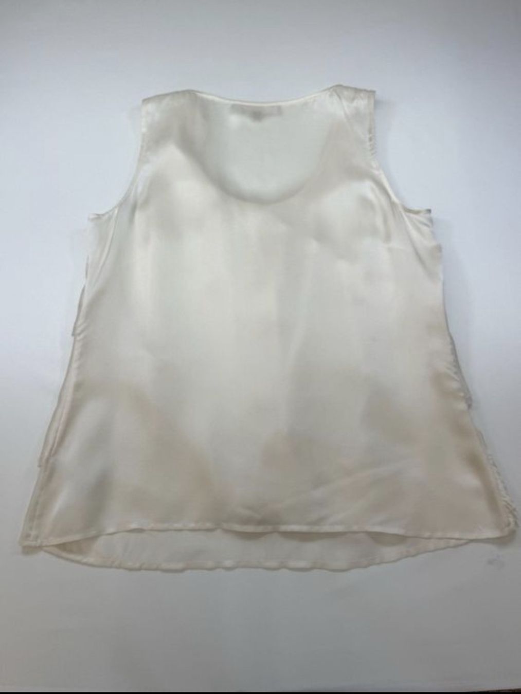 Michael Kors Top: Michael Kors Silk Top Ruffle Cream Size L – Nuovo (secondo la descrizione) da Ebikon venduto da Haselnuss23 1