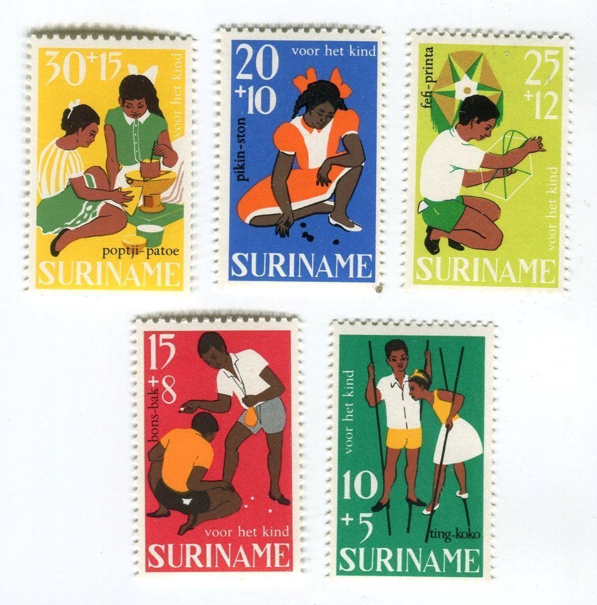 Tutti i francobolli: Briefmarken "Kinder". Suriname. – Nuovo e nell'imballaggio originale da Basel venduto da Butsch5