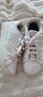Basket Adidas blanche argenté 32 
