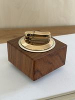 Vintage Ibelo Tischfeuerzeug Mid Century Holz, W. Germany