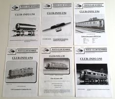 ROCO Club-Info, N° 3/93, 1/94, 2/94, 3/94, 4/94, en français