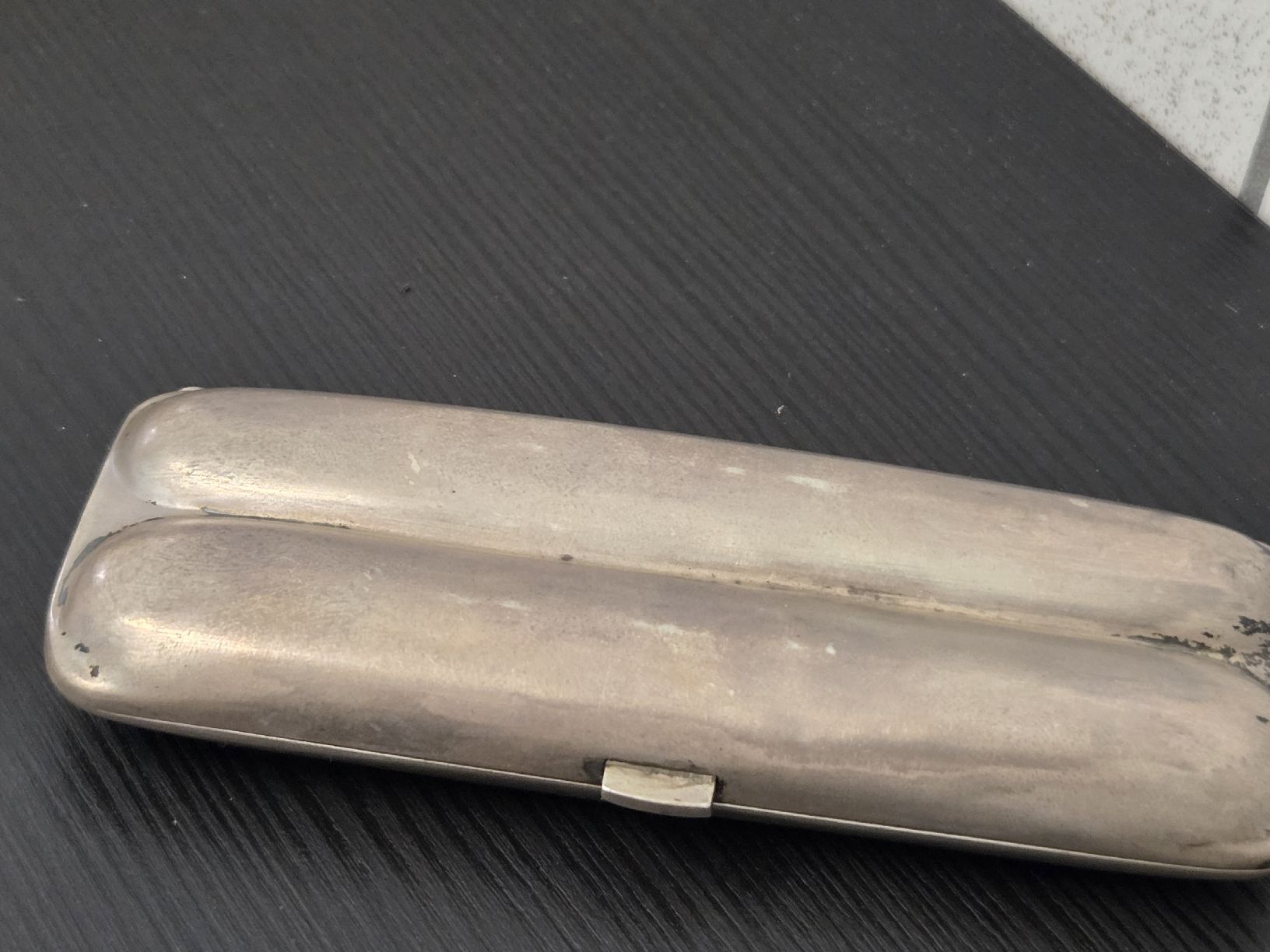 Altri Prodotti per fumatori: Antiker Zigarettenetui silber 800 2 Zigaretten Halter  – Usato da Dietikon venduto da Allegra34 2