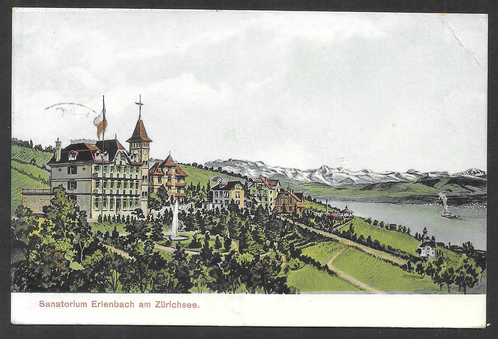 Ansichtskarten: Erlenbach Sanatorium – Gebraucht aus Olten von clotaldi