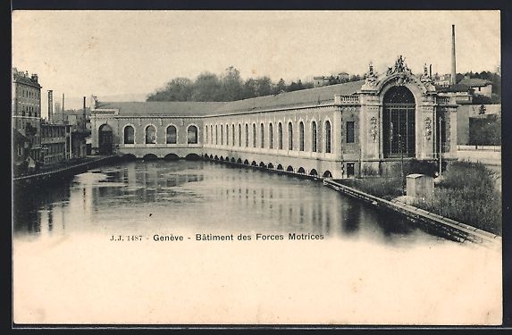 Cartoline postali: AK Genève, Batiment des Forces Motrices – Usato da Berlin venduto da bartko-reher
