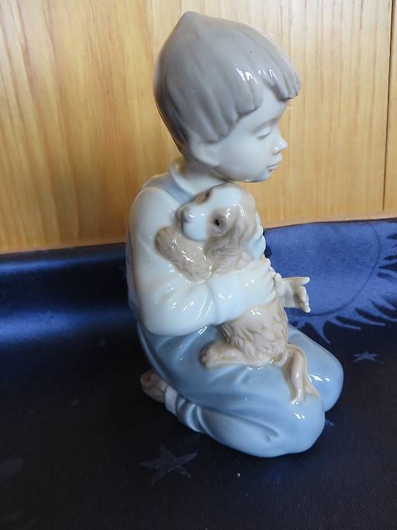 Lladro Figuren: Lladro Nao Daisa 1990 Figur,Knabe mit Hund – Gebraucht aus Langrickenbach von zwiebel03 3
