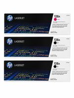 3x HP Original Laserjet Toner 128A (CE320A) Originalverpackt