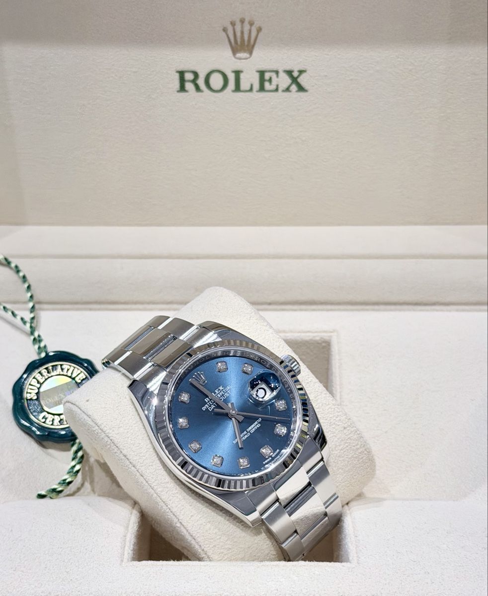 Rolex Orologi: Rolex Datejust 36 Blue Diamonds – Usato da Zürich venduto da WATCHROOM 3