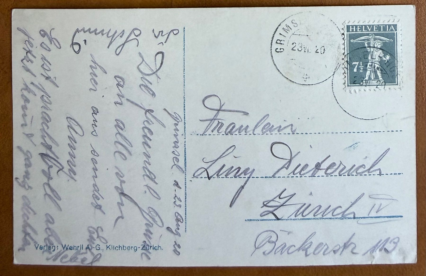 Cartoline postali: Grimsel Hospiz 1920 – Usato da Lutry venduto da Ediego 1