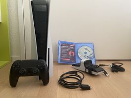 PS5 disc mit Kontroller inkl. Ladestation und Fifa22