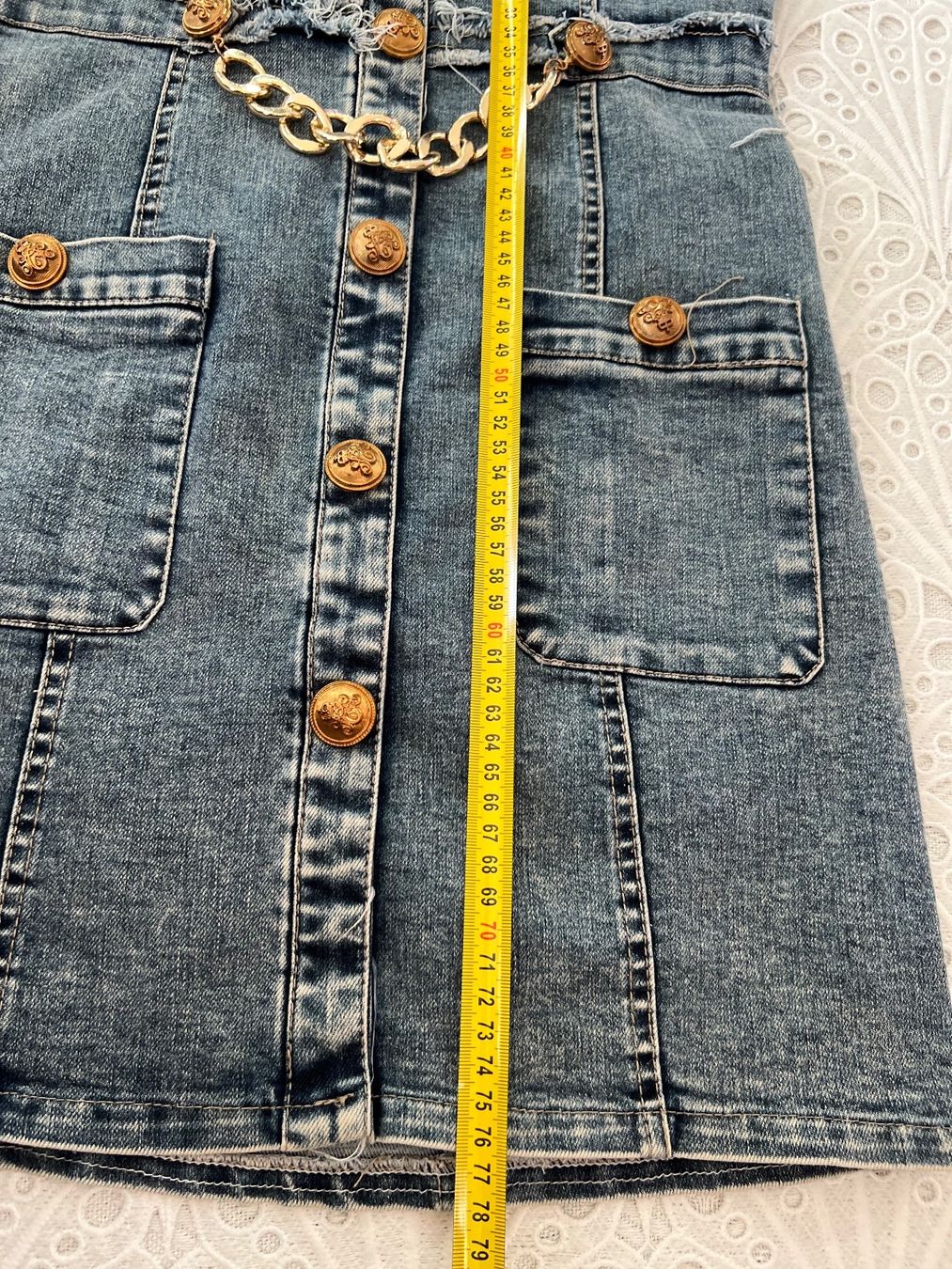 Vestiti & Gonne: Denim Jeans Mädchen Kleid Gr 158/164 – Usato da Frenkendorf venduto da Style365 7