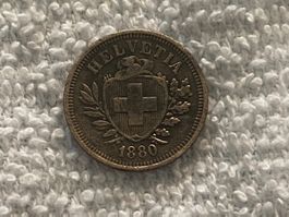 1 centime/Rappen 1880