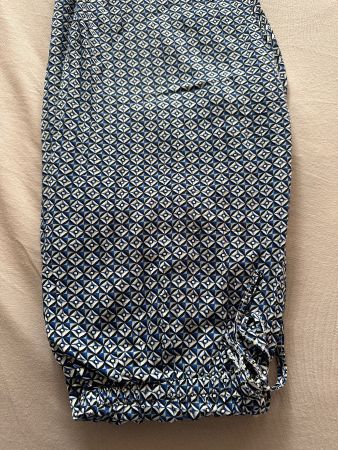 schöner blau weisser Jumpsuit / Overall S