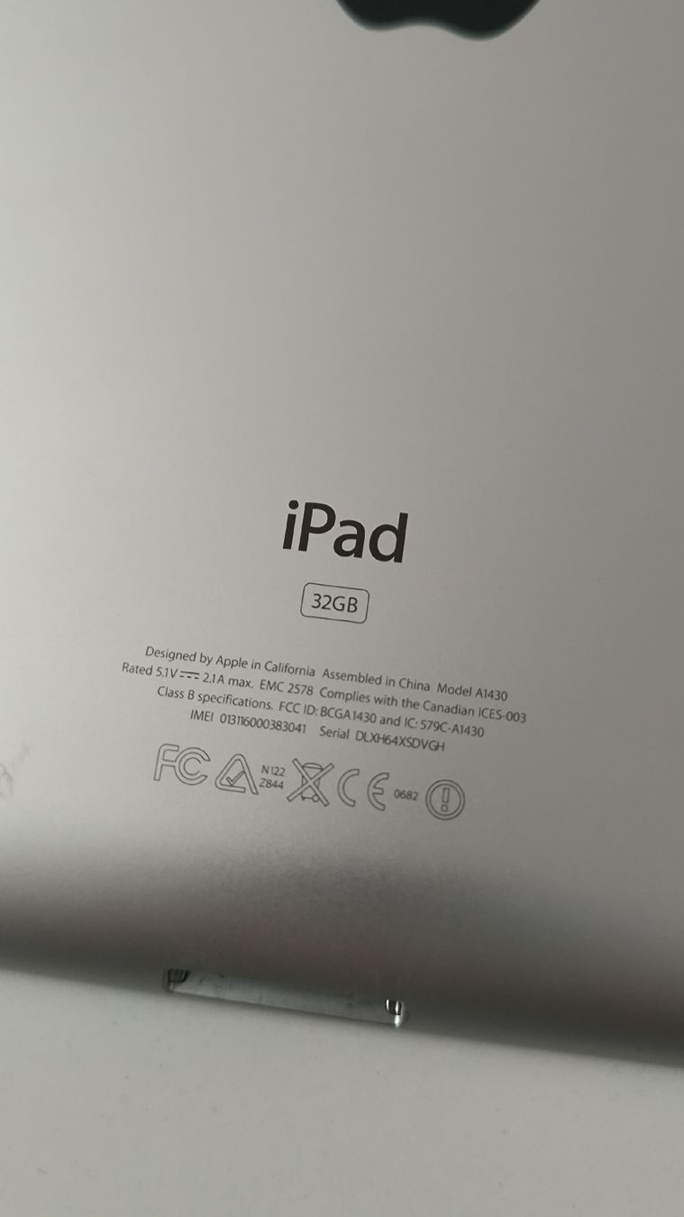 Apple Tablet PC: Apple iPad A1430 – Difettoso da Riaz venduto da vanucaptures 4