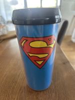 Trinkbecher Superman DC Comics blau schwarz gebraucht