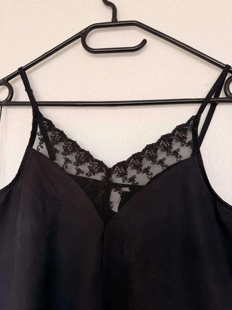S.Oliver Top: S. Oliver elegantes schwarzes Top mit Spitze, Gr. 38 – Usato da Zug venduto da vik_p5lx 1
