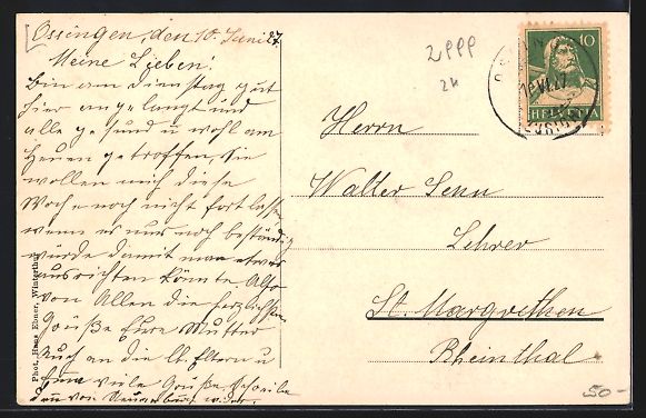 Cartes postales: Ossingen / Hausen, Uferpartie mit Blick  – D'occasion à Berlin par bartko-reher 1