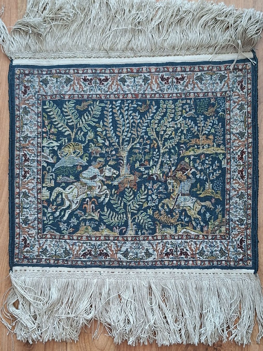 Teppiche: Indischer Wandteppich mit Reiter Motiven – Gebraucht aus Greifensee von rodolfo25 3
