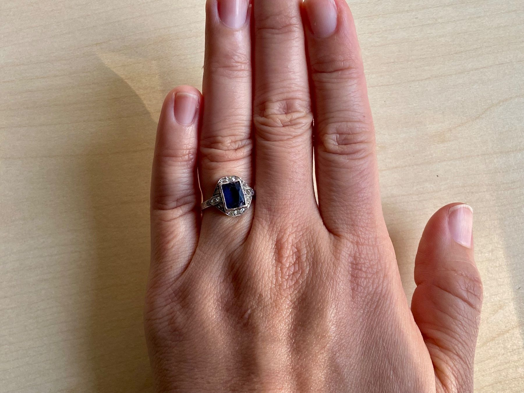 Anelli: Art Deco Silber Ring 1920 mit Stempel – Usato da Niederhasli venduto da YHHC 8