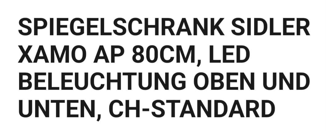 Armoires miroirs: Spiegelschrank XAMO AP – Neuf avec emballage d'origine à Frick par Izaeri 5