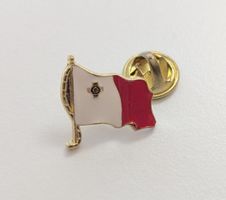 Flagge Pin MALTA, Anstecknadel, seltenes Design