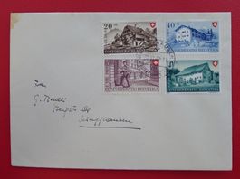 1949, Pro Patria:  B42-B45 Satzbrief, SCHAFFHAUSEN SBK: 60.-