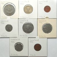 SWASILAND Sammlung aus 8 Münzen 1974-1986