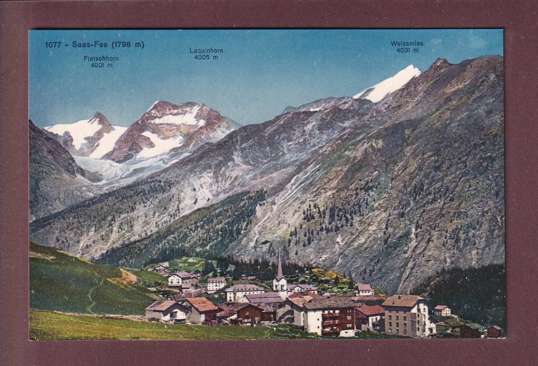Ansichtskarten: SAAS-FEE – Gebraucht aus Pully von nicecards