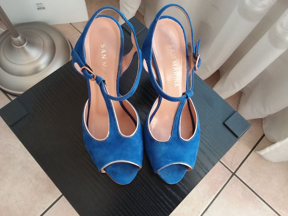 bottines bleues san marina