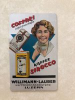 Jahreskalender 1933 auf Alu, Sirocco Willimann-Lauber Luzern