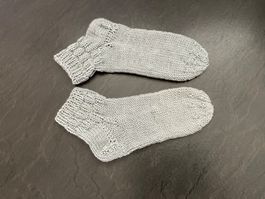 Handgestrickte Kindersocken Gr.34/35 Fusslänge 20 cm