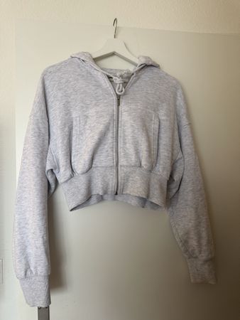 Cropped Hoodie mit Reissverschluss, Grösse S