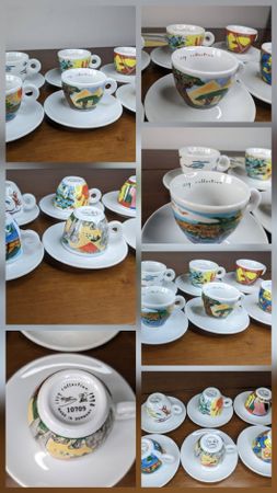 9 Set - Illy Collection Kaffeetassen Sammlung