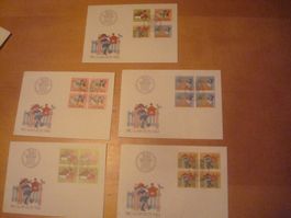 PJ 1984 FDC Serie u 4er‪‪ AB NUR 75 RP