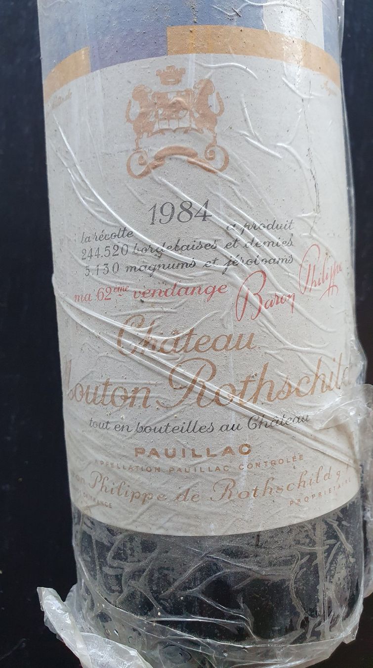Mouton Rothschild Vino: Château Mouton Rothschild 1984 – Nuovo e nell'imballaggio originale da Dickbuch venduto da Dixieonly 1