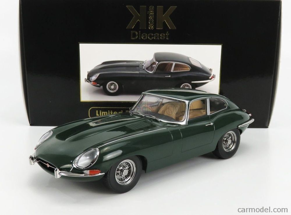 Miniature Kyosho Jaguar E-Type Coupé MK1 RHD 1961 - Blanche - Échelle 1:18 - NEUVE