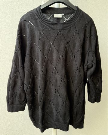 Schwarzer KAFFE Strickpullover, Grösse Gr. 44