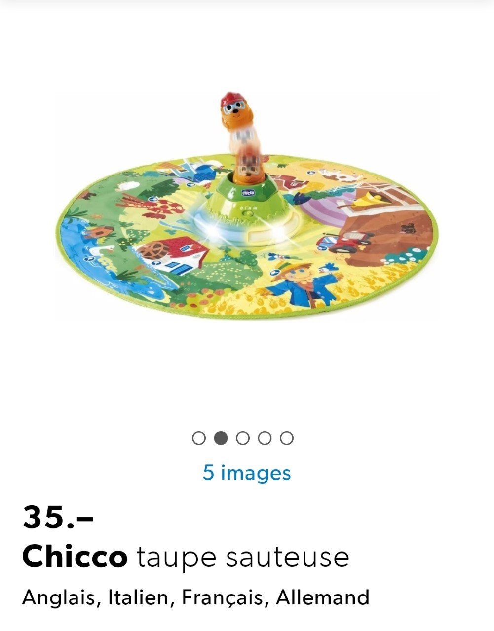 Chicco Giocattoli: Jouet Chicco "la taupe sauteuse" – Usato da Le Noirmont venduto da Guiguiguette 4