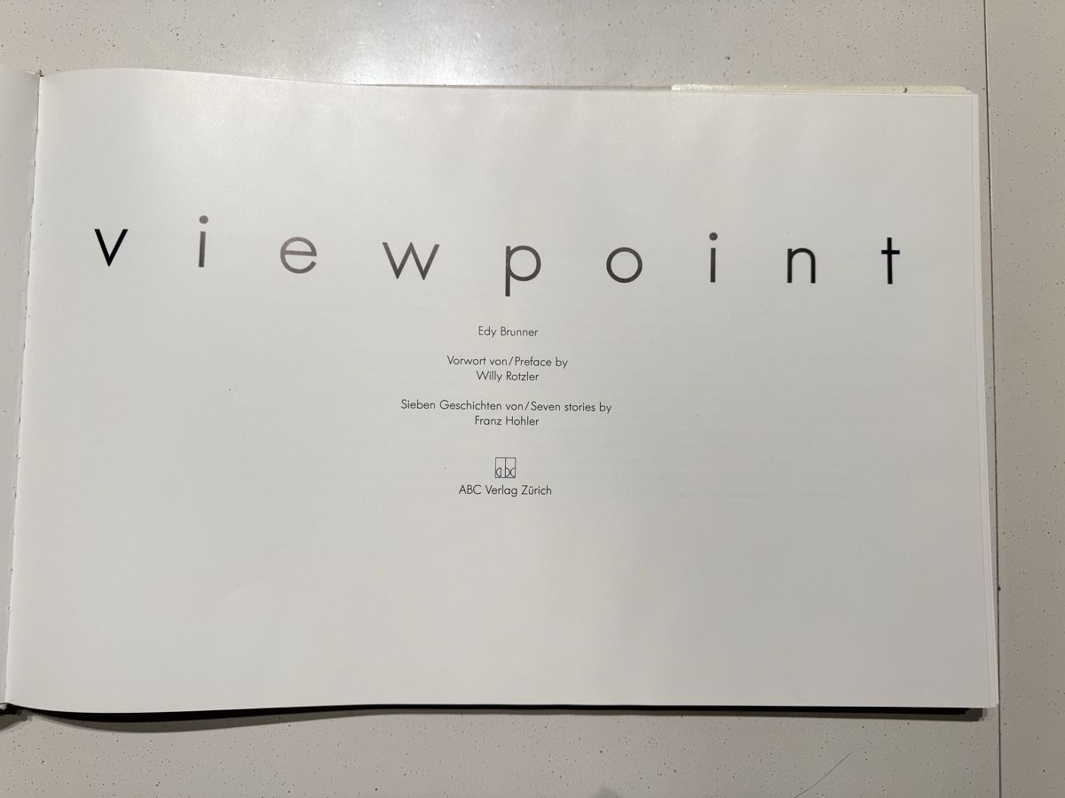 Livres: Viewpoint von Edy Brunner – D'occasion à Tägertschi par Atina00 1