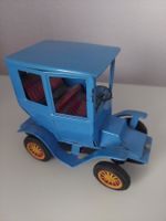 Antikes Blechspielzeugauto Bandai Tin Blue VTG